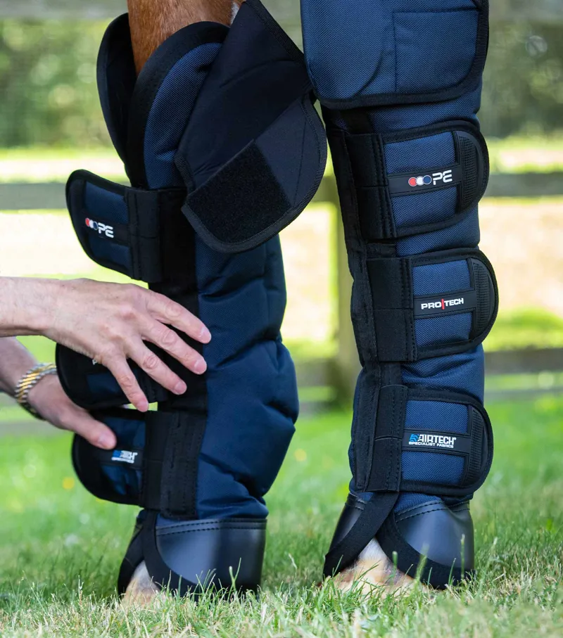 Premier Equine Ballistic Knee Pro Tech Travel Boots in Navy-2