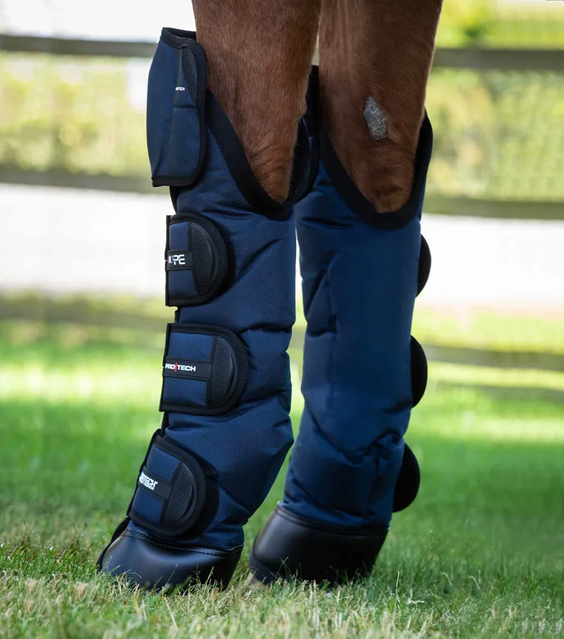 Premier Equine Ballistic Knee Pro Tech Travel Boots in Navy-3