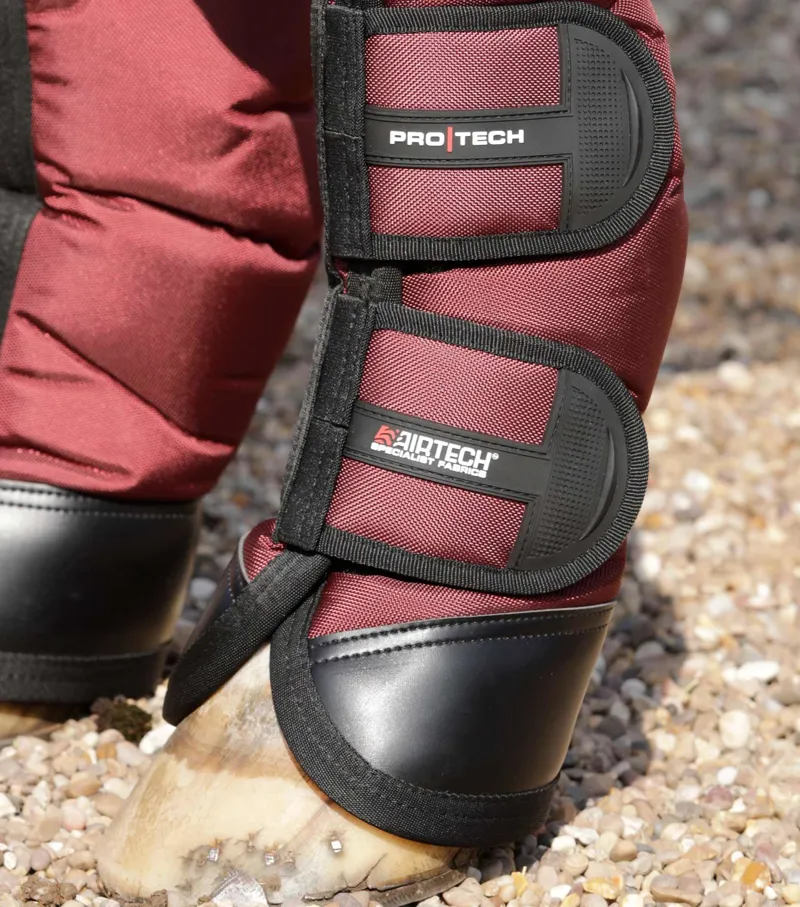 Premier Equine Ballistic Knee Pro Tech Travel Boots in Burgundy