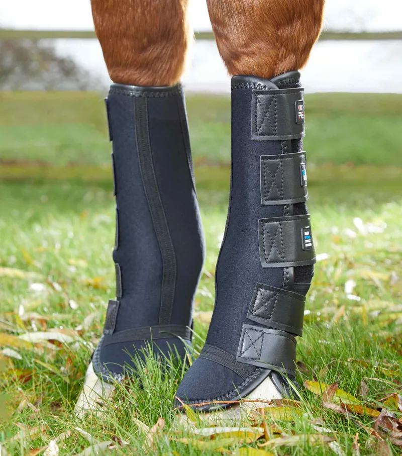 Premier Equine Turnout Mud Fever Boots in Black