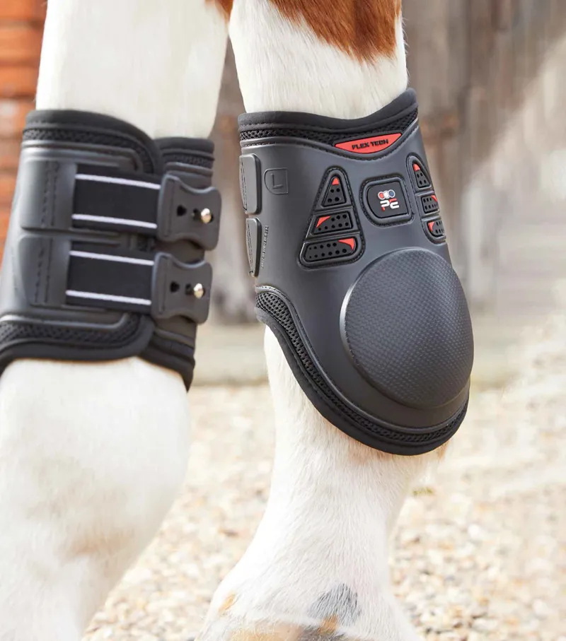 Premier Equine Airtechnology Fetlock Boots in Black-5