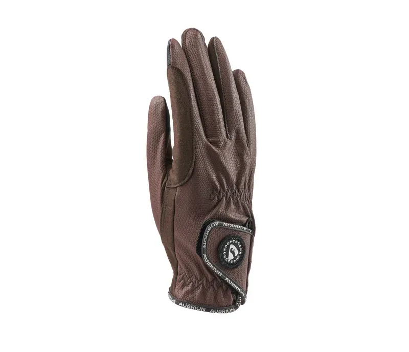 Aubrion Childs Aachen FlexFit Riding Gloves in Brown