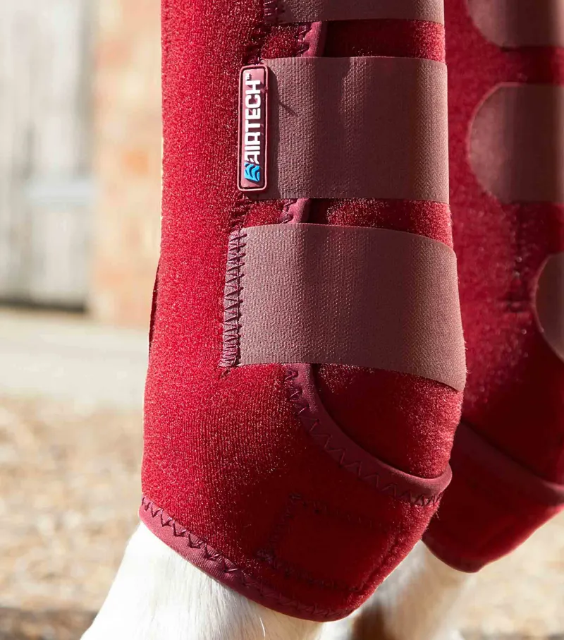 Premier Equine AirTech Sports Medicine Boots in Red-4