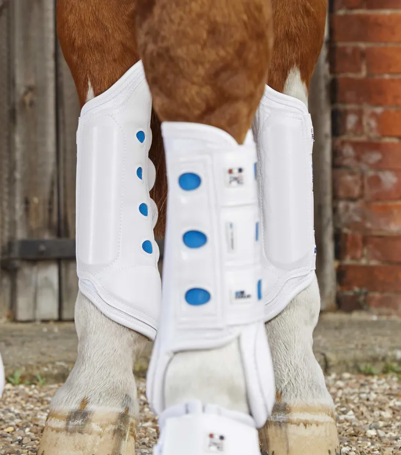 Premier Equine Air cooled Event Boots Hind White-3