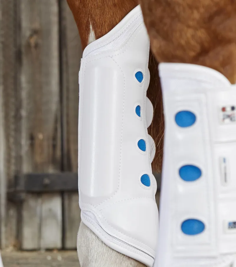Premier Equine Air cooled Event Boots Hind White-2