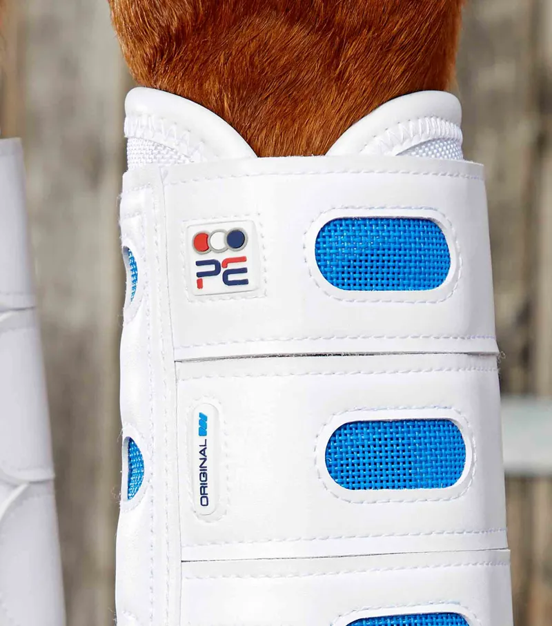 Premier Equine Air cooled Event Boots Hind White-1