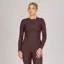 Aubrion Equestrian Ribbed Long Sleeve Top in Espresso