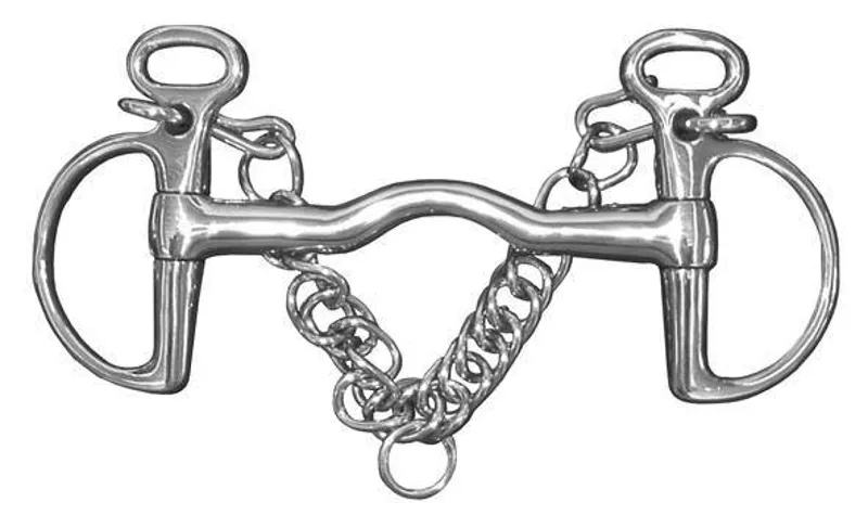 Korsteel Dublin Stainless Steel Kimblewick with small port 4.5