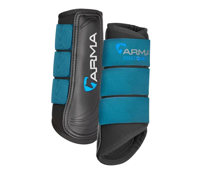 Shires Arma Neoprene Brushing Boots in Ocean Blue