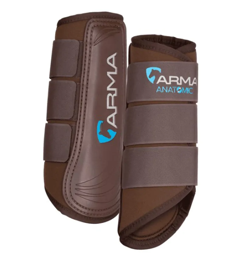 Shires ARMA Neoprene Brushing Boots BROWN