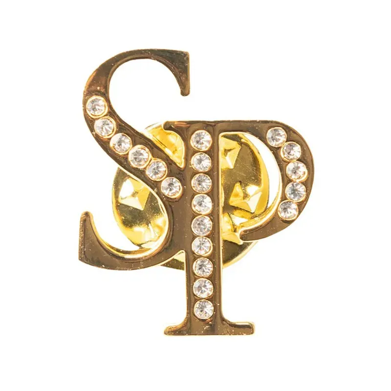 Supreme Products Glitz and Glam SP Tie Pin in Gold/Silver