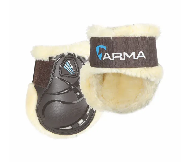 Arma Carbon SupaFleece Fetlock Boots in Brown