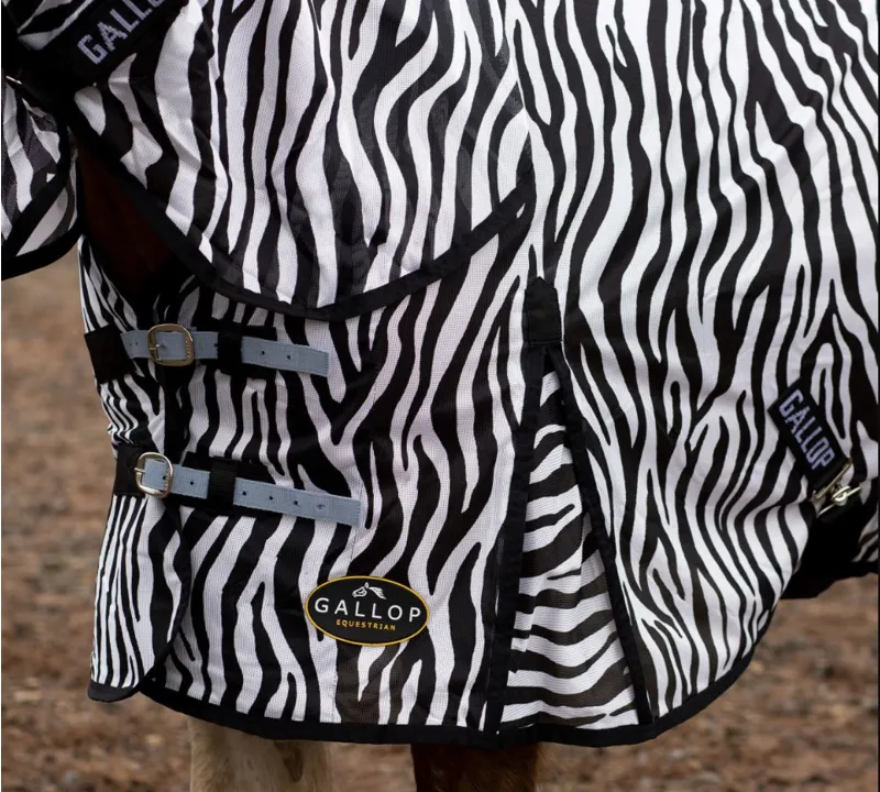Gallop Combo Belly Flap Fly Rug Zebra-2