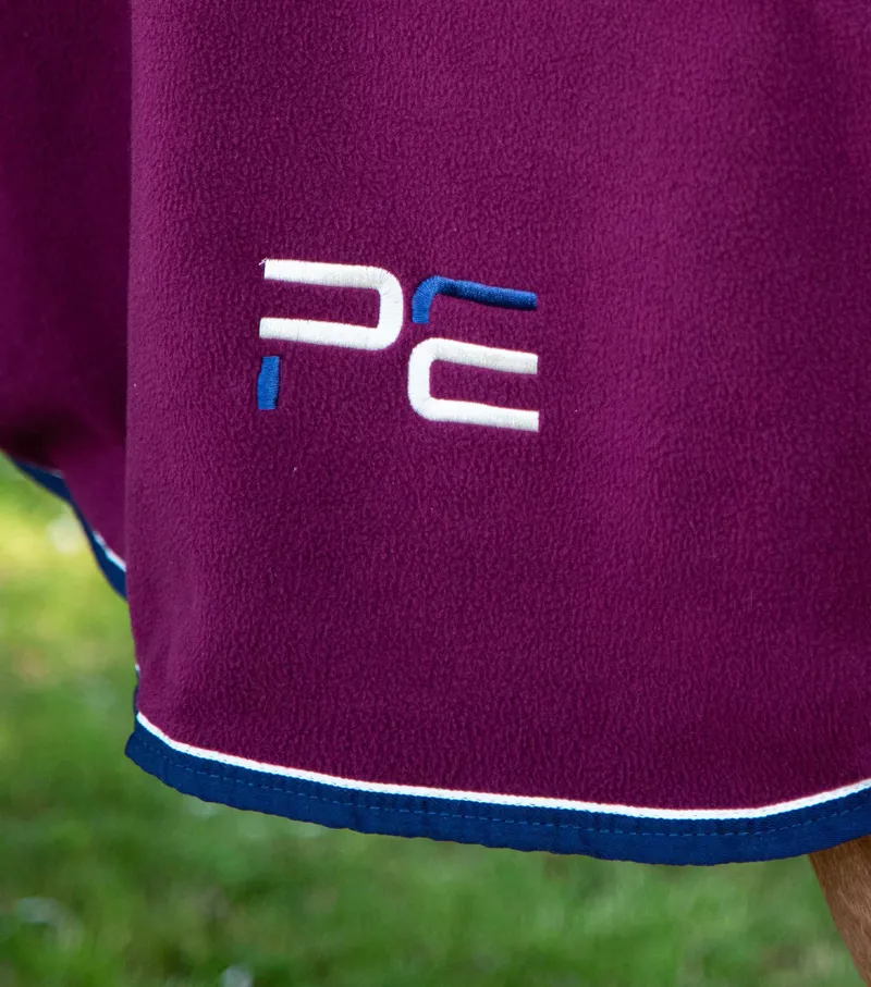 Premier Equine Asure Fleece Cooler in Burgundy-4