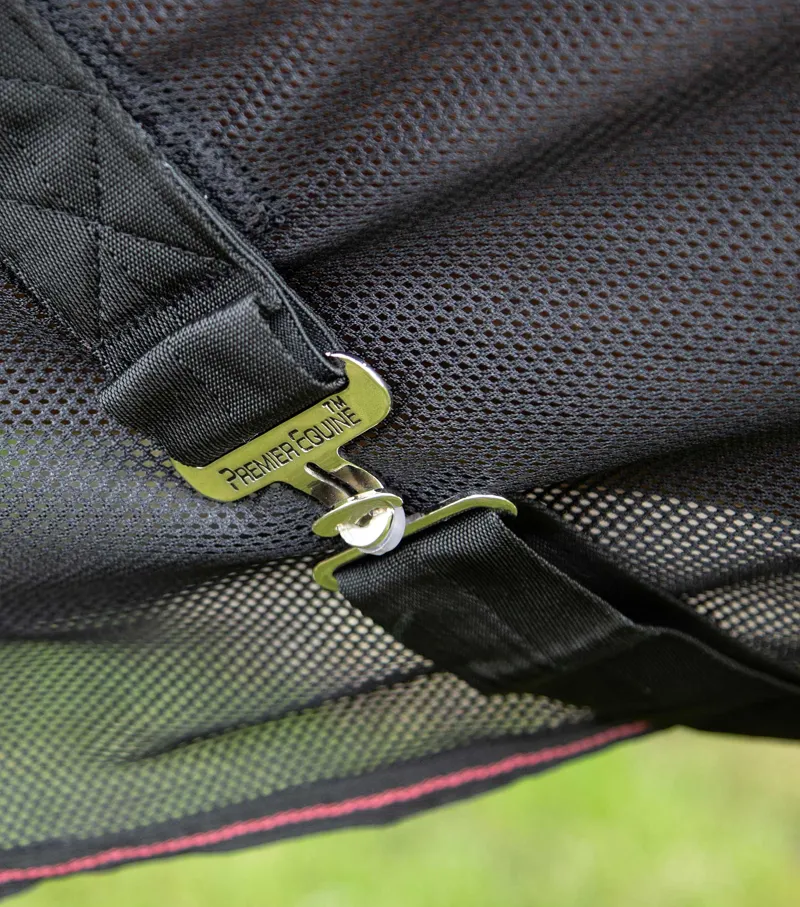 Premier Equine Ventoso Mesh Cooler In Black-4