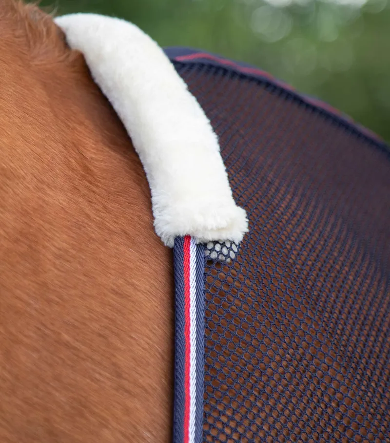Premier Equine Arisca Scrim Cooler in Navy-1