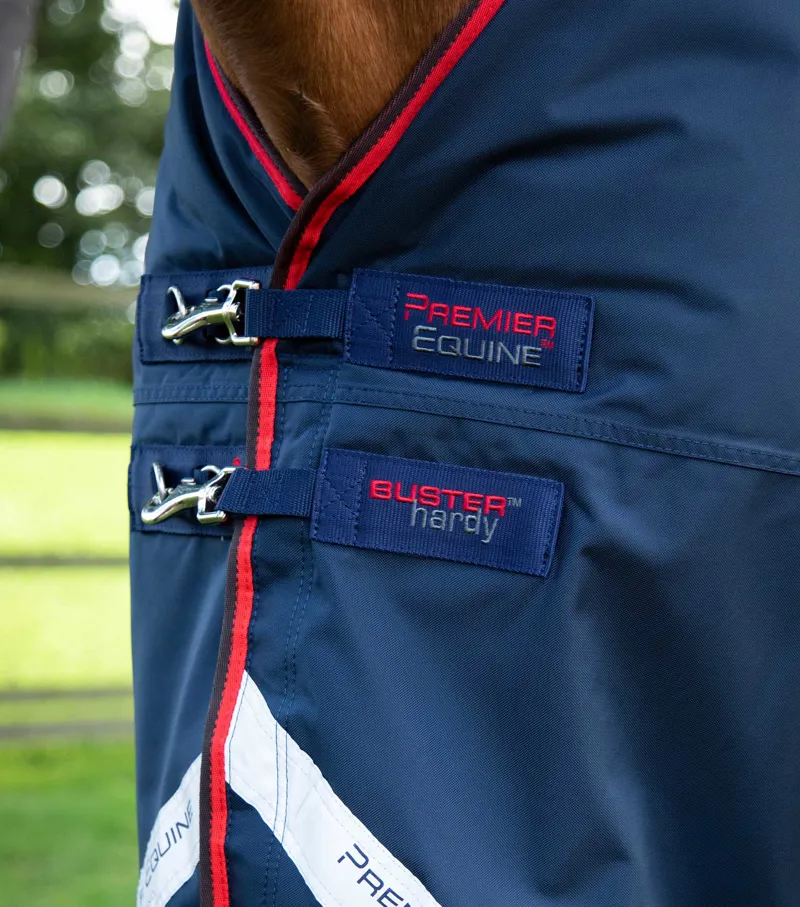 Premier Equine Buster Hardy 200g Half Neck Turnout Rug in Navy-3