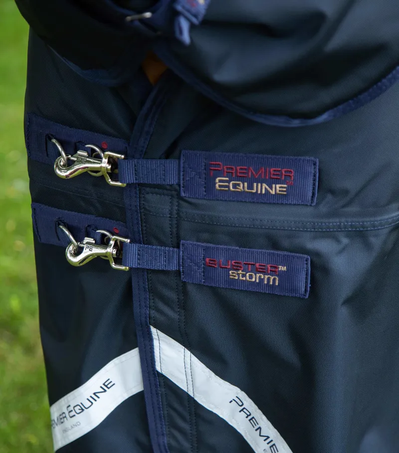 Premier Equine BUSTERSTORM CLASSIC Turnout Rug with Neck Cover in Navy