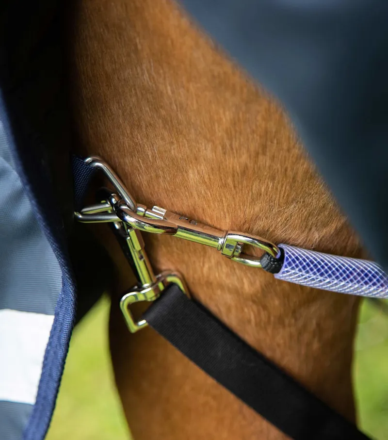 Premier Equine BUSTERSTORM CLASSIC Turnout Rug with Neck Cover in Navy-2