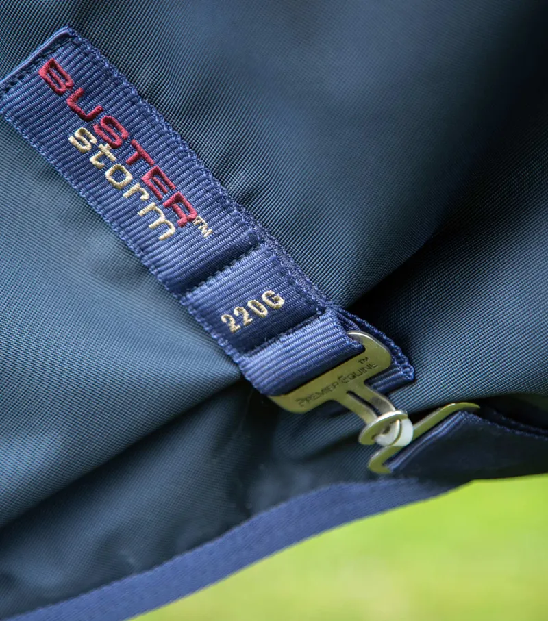 Premier Equine BUSTERSTORM CLASSIC Turnout Rug with Neck Cover in Navy-3