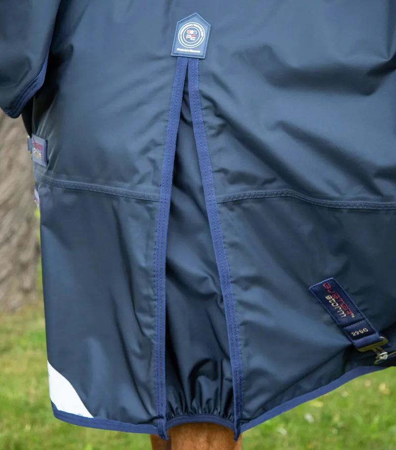 Premier Equine BUSTERSTORM CLASSIC Turnout Rug with Neck Cover in Navy-4