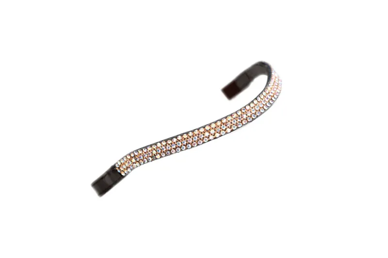 Velociti GARA Wide Diamante Browband PEACH/HAVANA