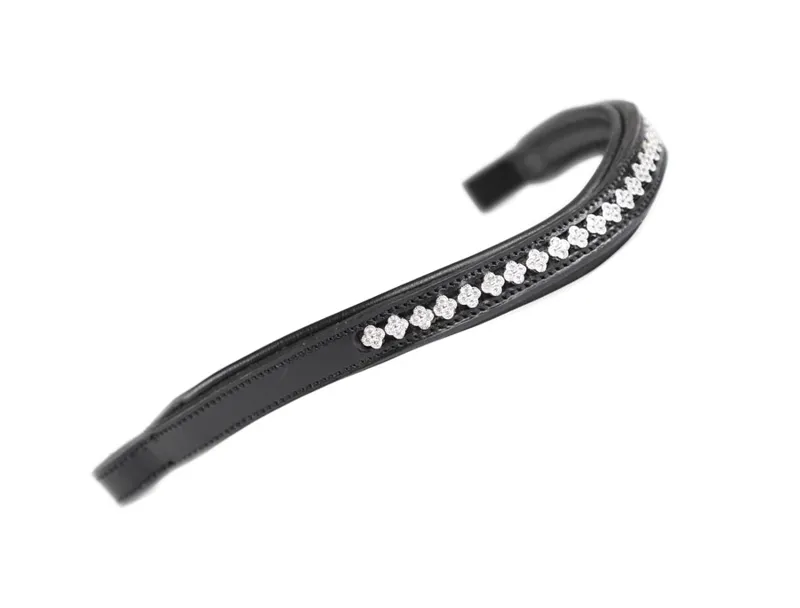 Velociti GARA Flower Diamante Browband BLACK