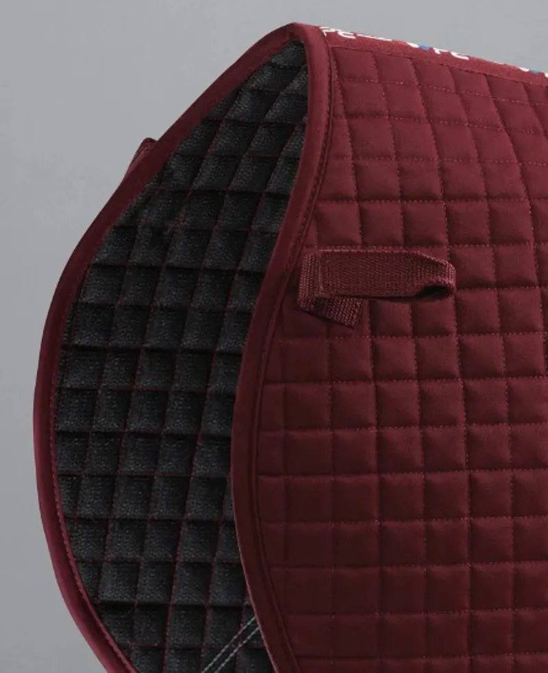 Premier Equine Close Contact Cross Country Saddle Pad in Burgundy-2