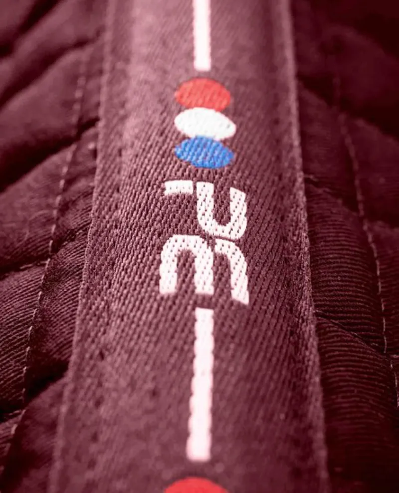 Premier Equine Close Contact Cross Country Saddle Pad in Burgundy-5