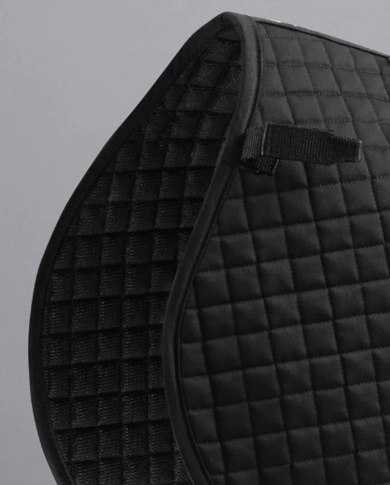 Premier Equine Close Contact Cotton GP/Jump Saddle Pad in Black-2