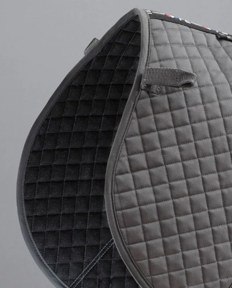 Premier Equine Close Contact Cotton GP/Jump Saddle Pad in Grey-2