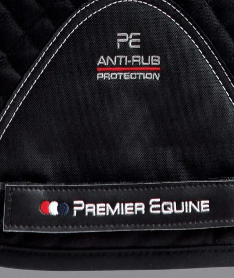 Premier Equine Plain Cotton Dressage Square in Black-3