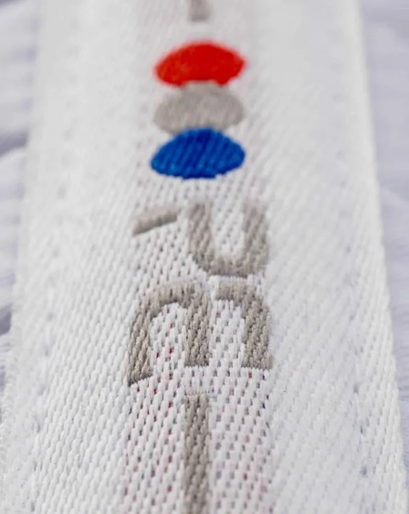 Premier Equine Plain Cotton Dressage Square in White-1