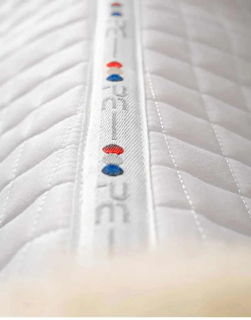 Premier Equine Merino Wool GP/Jump Square in White/Nat-3