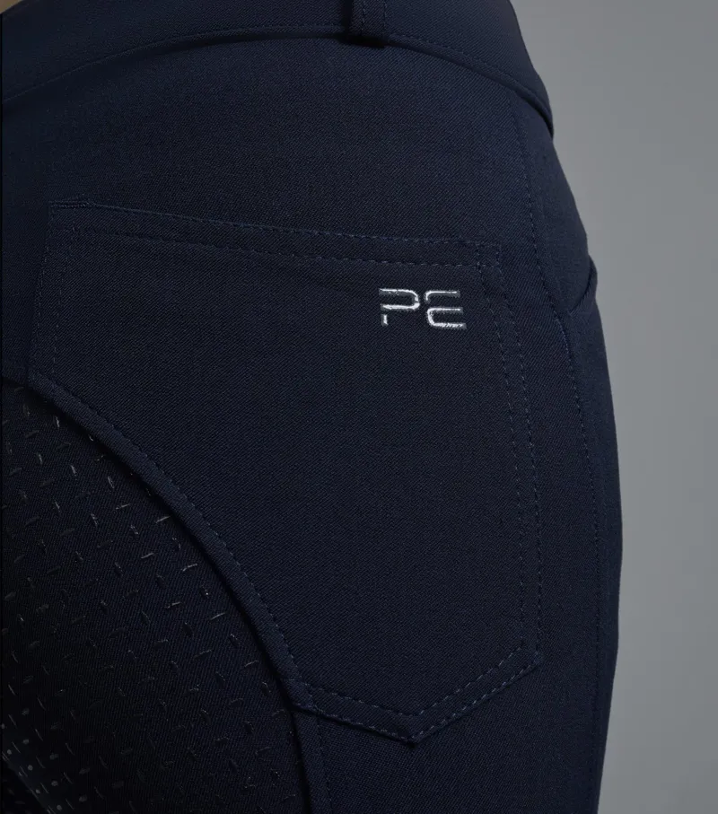 Premier Equine Delta Gel Seat Riding Breeches in Navy-4