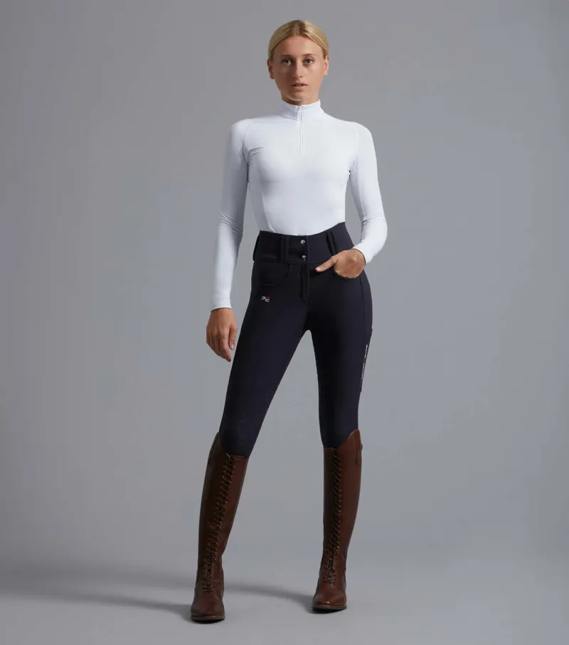 Premier Equine Coco11 Ladies Full Seat Riding Breeches Navy