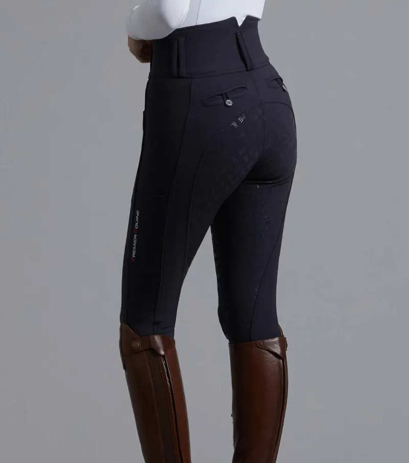 Premier Equine Coco11 Ladies Full Seat Riding Breeches Navy-3