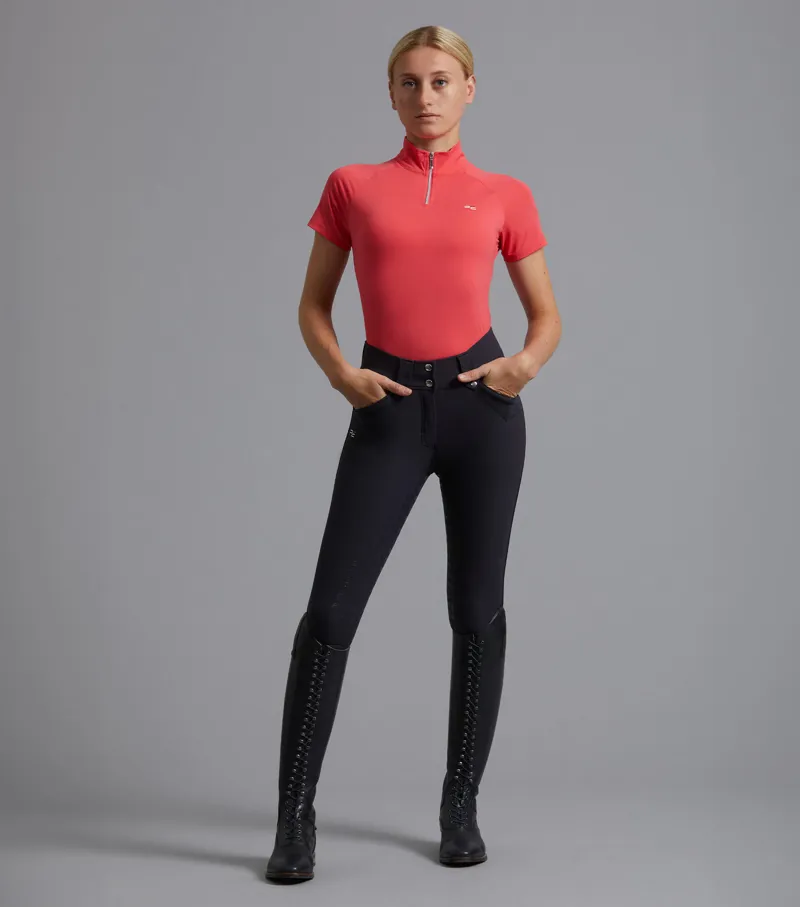 Premier Equine Torino Gel Seat Riding Breeches in Navy