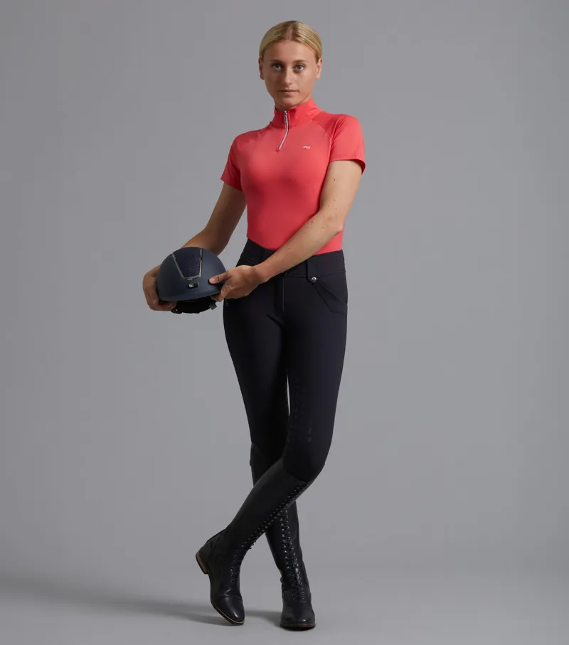 Premier Equine Torino Gel Seat Riding Breeches in Navy-3