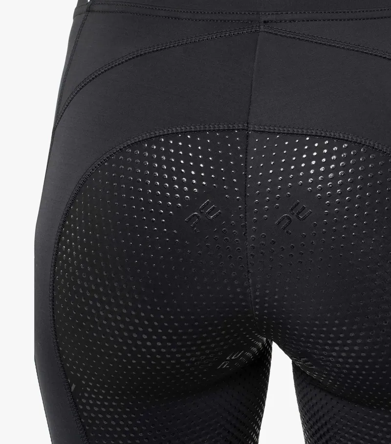 Premier Equine Tenere Ladies Seat Gel Riding Tights in Black-5