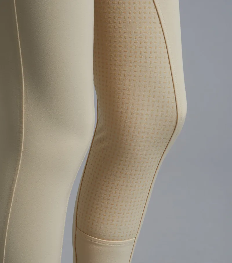 Premier Equine Sophia Ladies Seat High Waist Riding Breeches in Vanilla-3