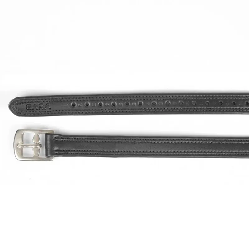 Shires Velociti GARA Easy Care Non Stretch Stirrup Leathers Havana