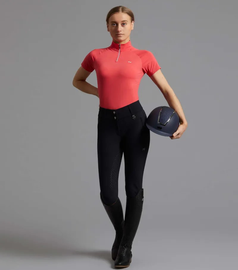 Premier Equine Carapello Ladies Full Seat Gel Riding Breeches Navy