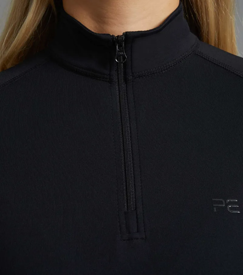Premier Equine Ombretta Technical Riding Base Layer in Black-3