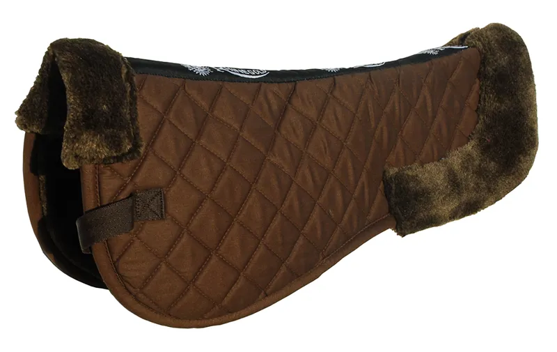 Rhinegold Comfort Fur Half Pad Brown