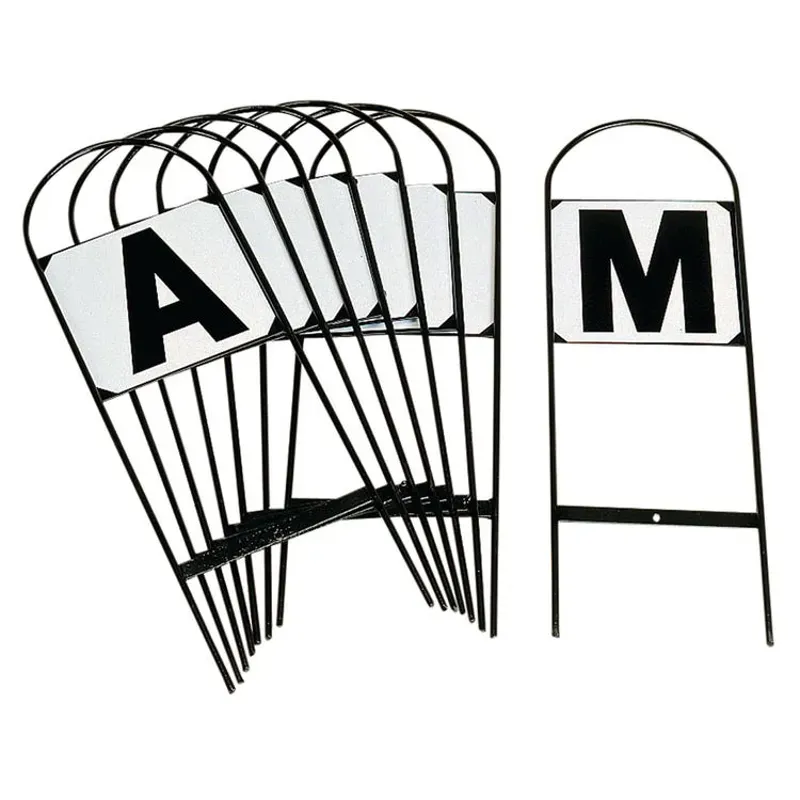 STUBBS Set of 8 Dressage Markers in White