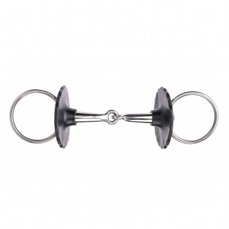 Shires One Size Ergonomic Silicon Bit Guards in Black-1