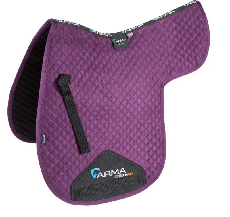 ARMA Suede Numnah PLUM 1