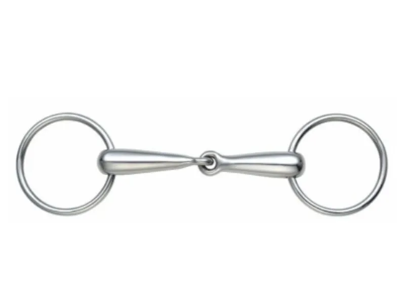 Shires Hollow Mouth Loose Ring Snaffle STAINLESS STEEL