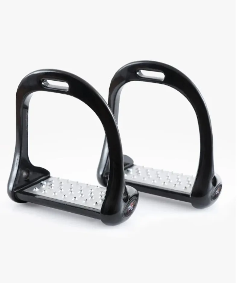 Premier Equine Jopollo Aluminium Premier Equine performance Stirrups in Black